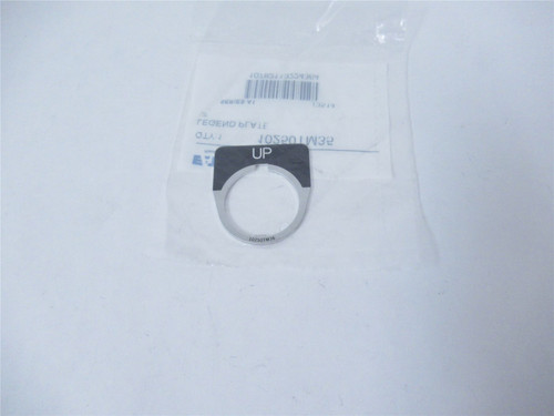 Eaton 10250TM35; Pushbutton Legend Plate "UP" 1.75"H x 1.75"W