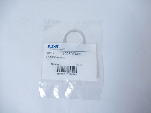 Eaton 10250TM35; Pushbutton Legend Plate "UP" 1.75"H x 1.75"W