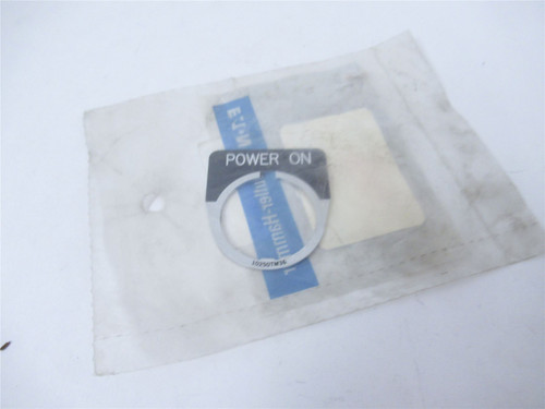 Eaton 10250TM80; Legend Plate- "Power On"