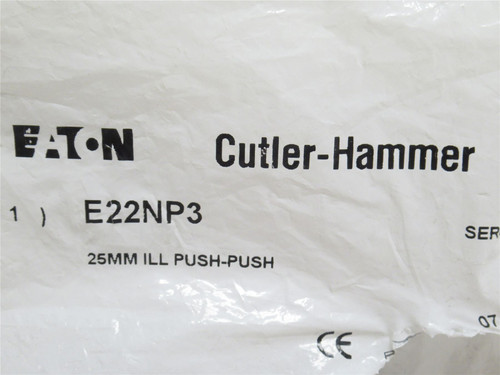 Eaton E22NP3; Illuminated Push-Button Actuator; Green; 25mm