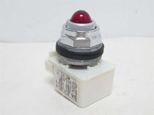 Schneider 9001-KM1R; Push Button Pilot Light; 110/120VAC; Red