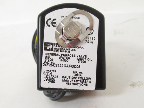 Parker 04F25C2122CAFGC05; Solenoid Valve; 120V; 1/4"NPT