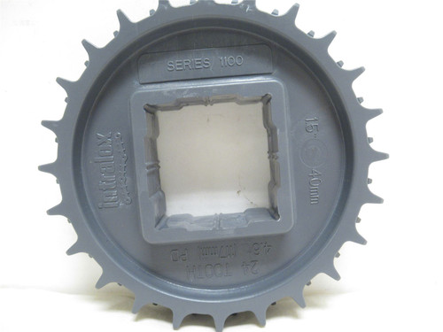 Intralox S1100-24-40; Conveyor Sprocket; 24 Teeth; 40mmID Sq