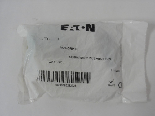 Eaton M22-DRP-G; Mushroom Pushbutton