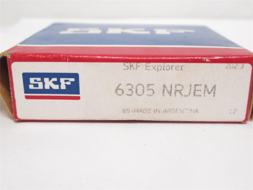 SKF 6305-NRJEM; Ball Bearing; 25mmID x 62mmOD x 17mm Wide