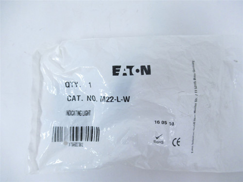 Eaton M22-L-W; Pushbutton - Modular; Illuminated; White