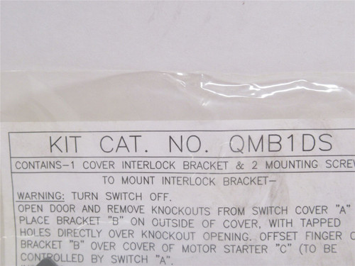 Square D QMB1DS; Panelboard Door Interlock