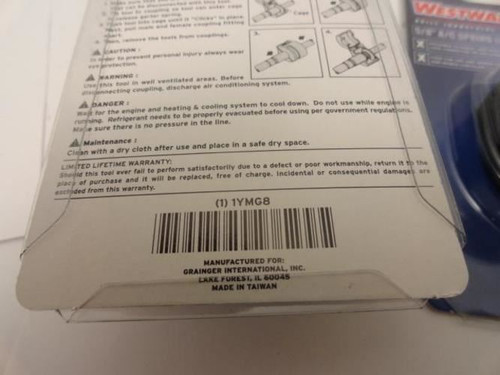 Westward 1YMG8; LOT-2 Spring Lock Coupler; 5/8"