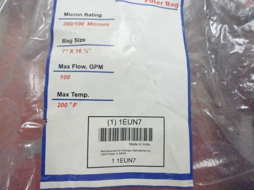 Industry-Std 1EUN7; LOT-5 Filter 200/100 Micron