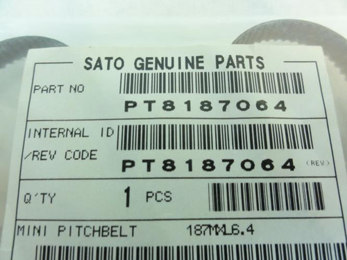 Sato PT8187064; Mini Pitchbelt; 187XL6.4