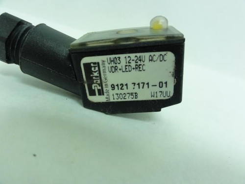 Parker P8L-HA36C; Cable Plug; VH03; 12-24VAC/DC