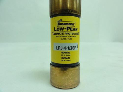 Bussmann LPJ-4-1/2SP; Fuse; Time-Delay; 4.5A; 600VAC/300VDC