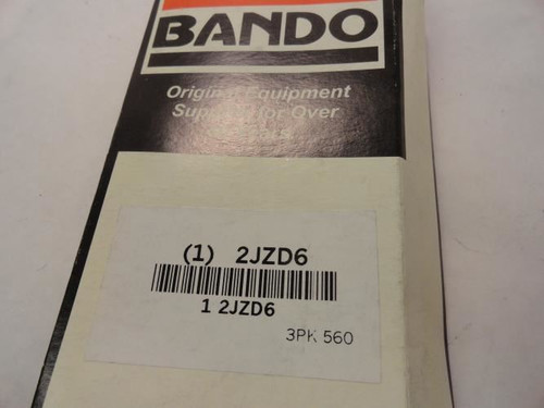 Bando 3PK560; Belt; 22" Outside Length; 2JZD6