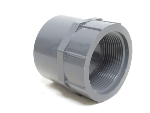 Eslon 835-025; Sch: 80 PVC Adaptor; 2-1/2"; Thread to Socket