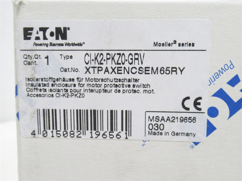 Eaton XTPAXENCSEM65RY; Rotary Style Insulated Enclosure