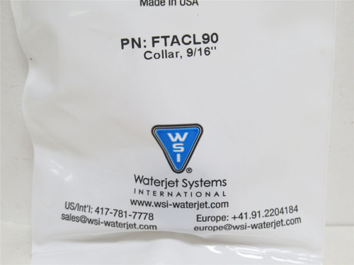 Water Jet FTACL90; Collar SS Size: 9/16" 13/13"OD x 5/8" Wide