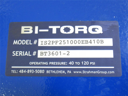 Bitorq IS2PF251000EB410B; Actuated Ball Valve; SS; 2-1/2"