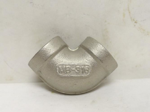 Industry-Std 6JM01; Pipe Elbow; SS-316; 90Deg; 1/4NPT