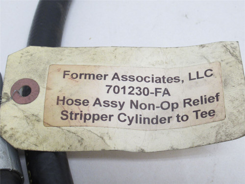 Former Associates 701230-FA; Hose Assembly; 1/2 JIC; 72" Long