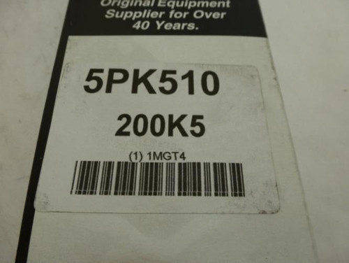 Bando 200K5;  Serpentine Belt 5PK510