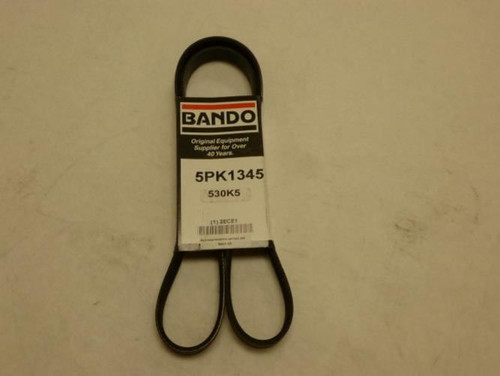 Bando 5PK1345; Serpentine Belt 530K5; 5-ribs 53.0"L; 2ECE1