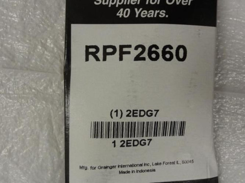 Bando 2EDG7; Auto V-Belt; Industry Number RPF2660