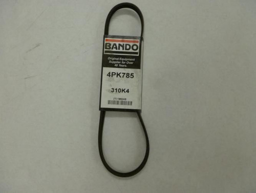 Bando 4PK785; Serpentine Belt 310K4; 4-ribs 31.0" Long; 1MGH5