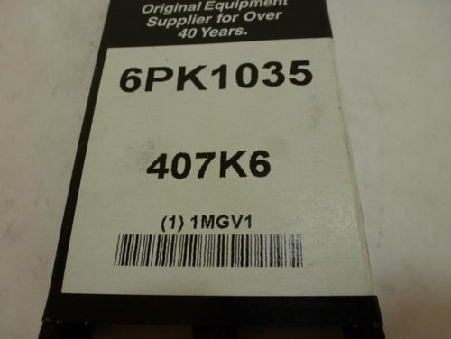 Bando 407K6; Serpentine Belt 6PK1035