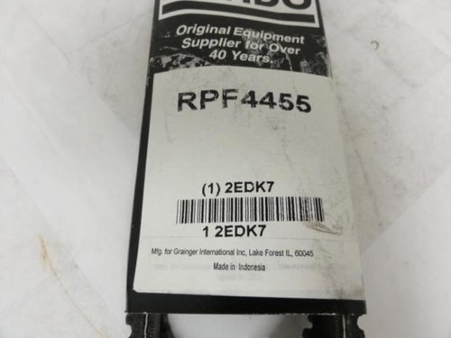 Bando 2EDK7; Auto V-Belt; Industry Number RPF4455