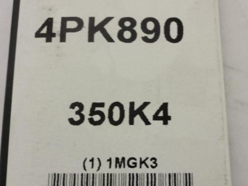 Bando 4PK890; Serpentine Belt 350K4; 4-ribs 35.0"L; 1MGK3