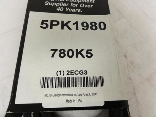 Bando 5PK1980; Serpentine Belt; Industry Number 780K5