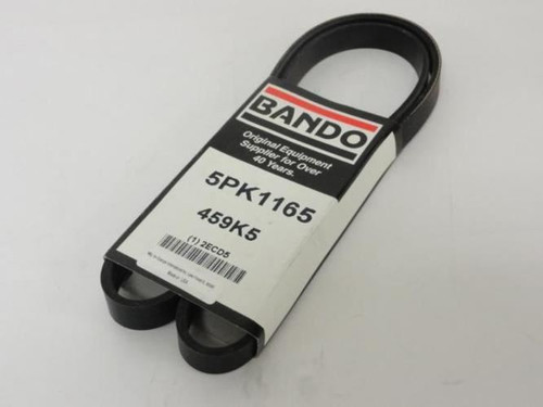 Bando 5PK1165; Serpentine Belt 459K5; 5-ribs 45.9"L; 2ECD5