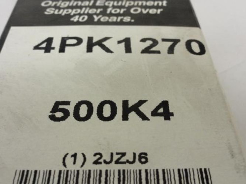 Bando 2JZJ6; Serpentine Belt; Industry Number 500K4