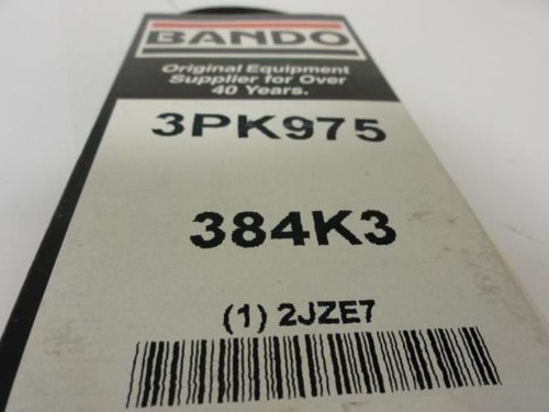 Bando 3PK975; Serpentine Belt 384K3; 3-ribs 38.4"L; 2JZE7