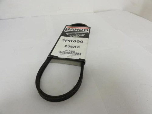 Bando 2JZD7; Serpentine Belt; 23.6" Long; Number 236K3