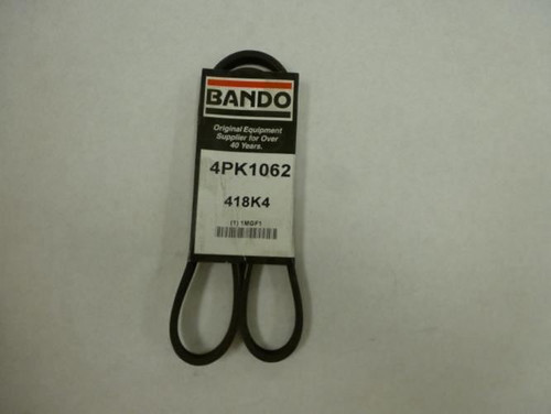 Bando 4PK1062; Serpentine Belt 418K4; 4-ribs 41.8"L; 1MGF1