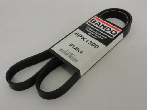 Bando 512K6; Serpentine Belt; 6PK1300; 1MGY1; 51.2"