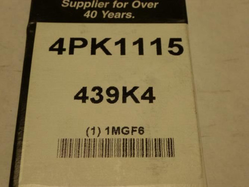 Bando 439K4; Serpentine Belt 4PK1115