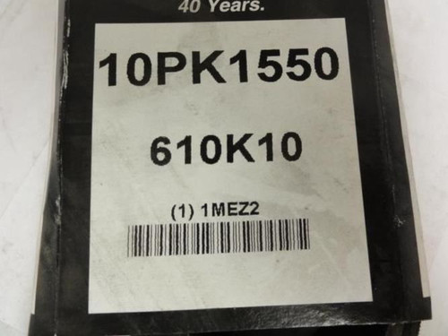 Bando 10PK1550; Serpentine Belt; Industry Number 610K10