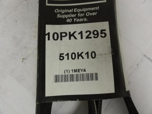 Bando 10PK1295; Serpentine Belt 510K10; 10-ribs 51.0"L; 1MEY4