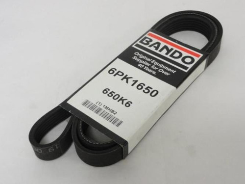 Bando 650K6; Serpentine Belt; 6PK1650