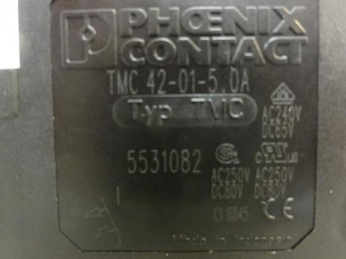 Phoenix Contact 5531082; Circuit Breaker; 5A; 250VAC; 80VDC; 1P