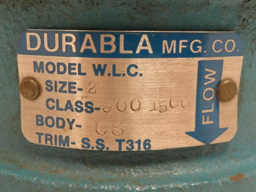 Durabla WLC-2"; Wafer Check Valve; Size: 2"; SS-316 Trim