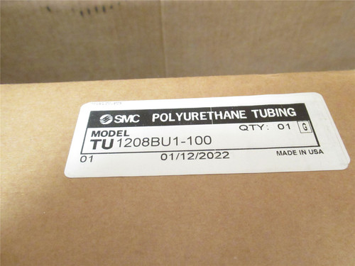 SMC TU1208BU1-100; Polyurethane Tubing 12mmOD x 8mmID; 100' L