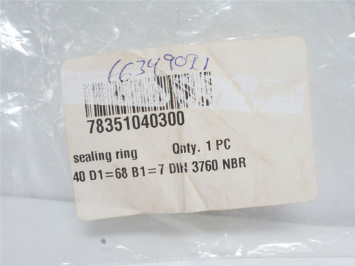 Multivac 78351040300; Shaft Seal; 48mmID x 68mmOD x 7mm Wide