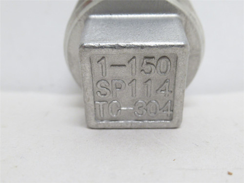 Industry-Std 1LTX4; Square Head Plug; SS-304; 1NPT