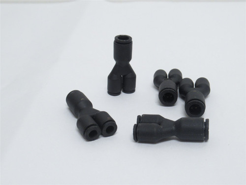 Legris 3140 04 06; Lot-5 Nylon Wye Union 4mm x 6 x 6mm PTC