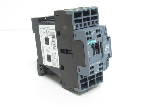 Siemens 3RT2026-2BB40; Contactor; 25A; 3P; 600VAC; Coil: 24VDC