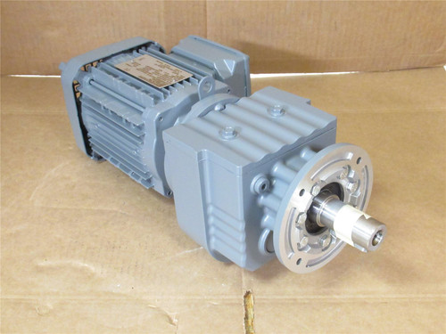 SEW RF27DRN71M4; AC Gearmotor 18:1 Ratio; 0.37kW; 3PH; 60HZ