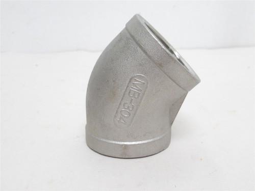 Industry-Std 1LTB8; Pipe Elbow; SS-304; 1-1/4NPT; Class: 150